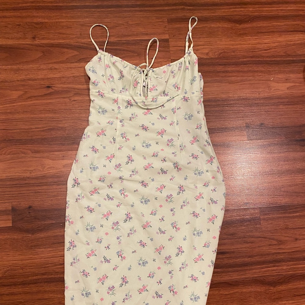 Princess Polly Mint Floral Midi Dress